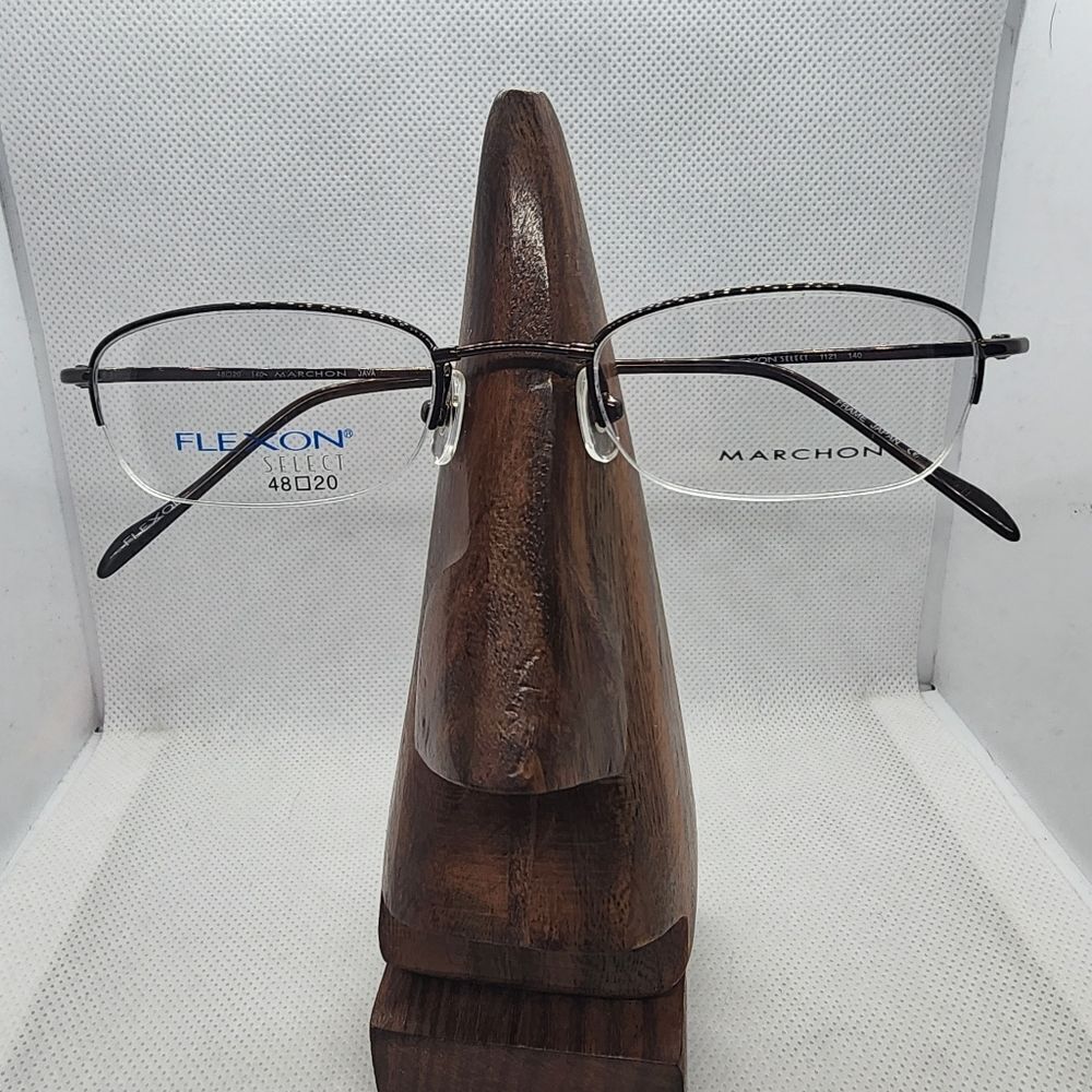 NWOT Marchon Flexon Select Java Brown Prescription Glasses Frames